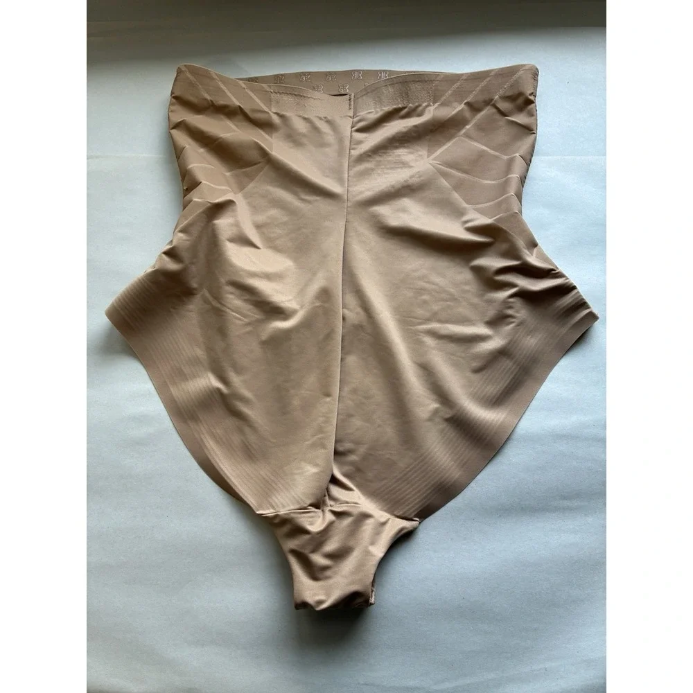 Honeylove Shapewear High Waist Bottoms Sz M Nude Hook Eye Closure